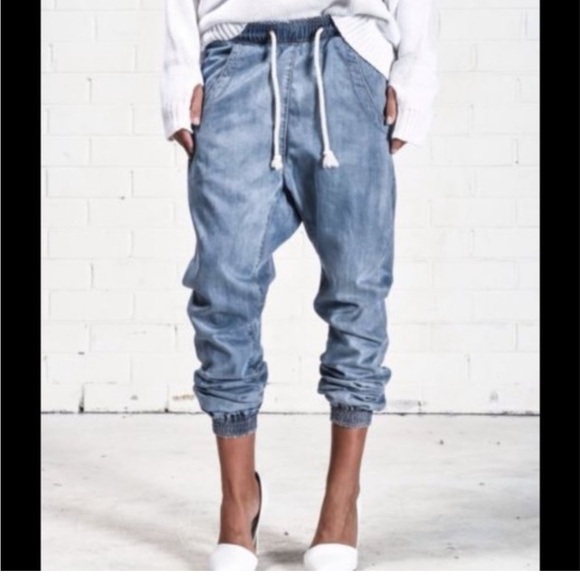 ONE TEASPOON Super Trackies Blue Relaxed
Tapered Jogger Pants SMALL - Picture 3 of 6